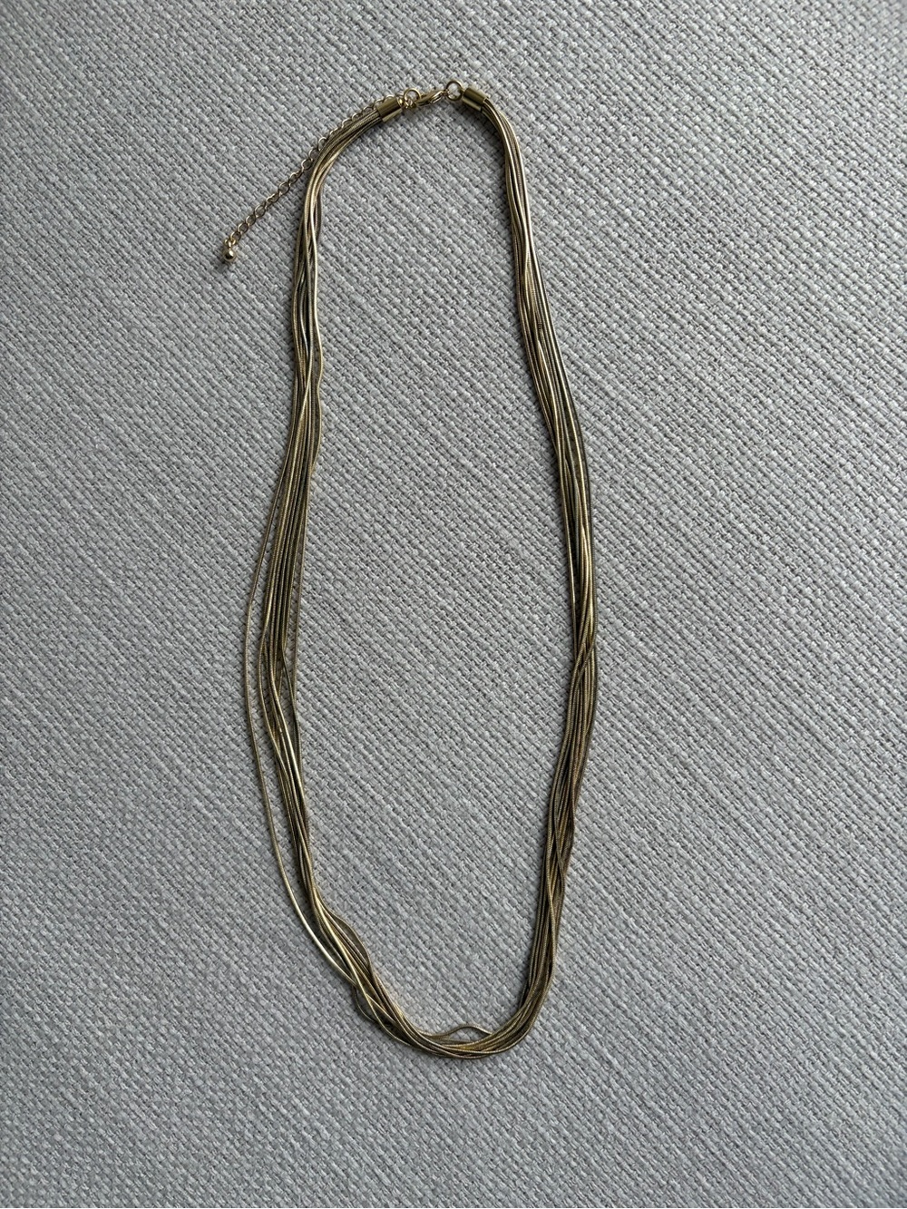 Multi-Strand Gold Tone Women's Necklace